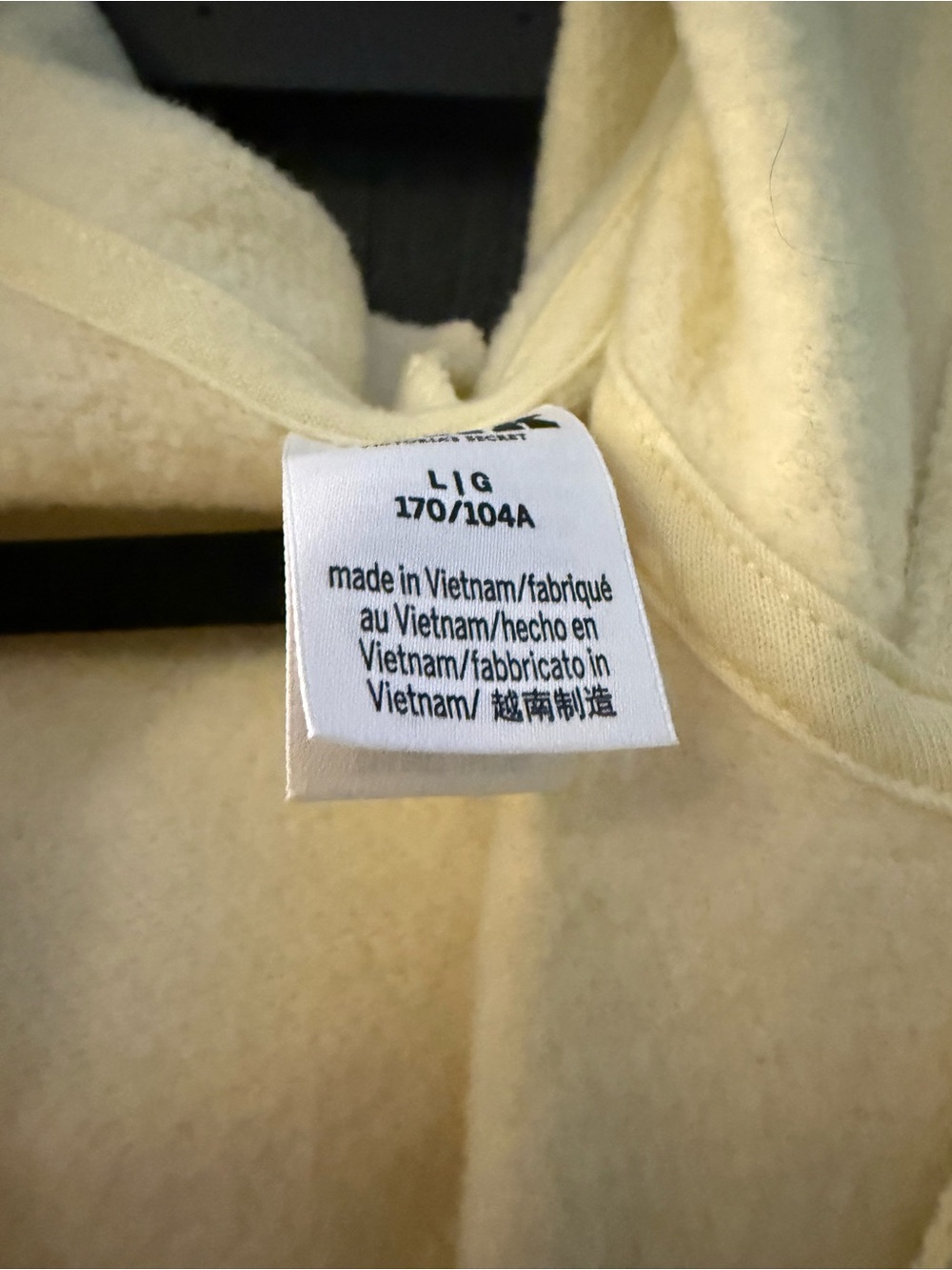 PINK Victoria's Secret Pale Yellow Zip-Up Hoodie - Picture 2 of 3